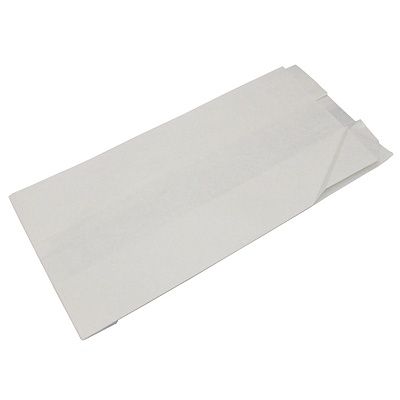 Пакет бумажный с плоским дном 140х100х320мм Гриль ОДП 40 г+БОПП 20 микр. цвет Белый (х100/1000)